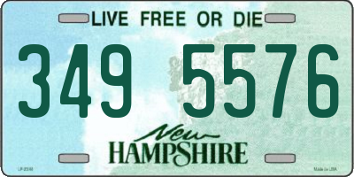 NH license plate 3495576