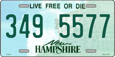 NH license plate 3495577