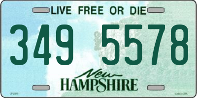 NH license plate 3495578