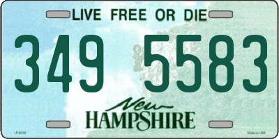 NH license plate 3495583