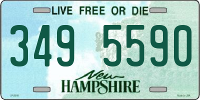 NH license plate 3495590
