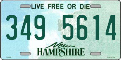 NH license plate 3495614