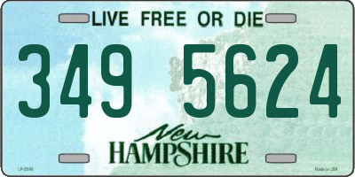 NH license plate 3495624