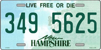 NH license plate 3495625