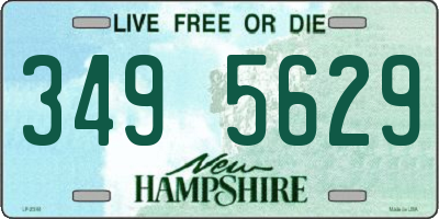 NH license plate 3495629