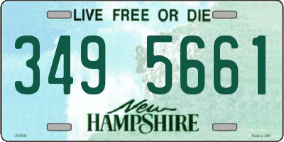 NH license plate 3495661