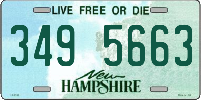 NH license plate 3495663