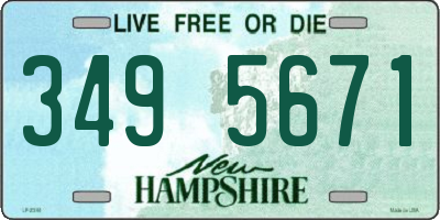 NH license plate 3495671