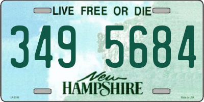 NH license plate 3495684