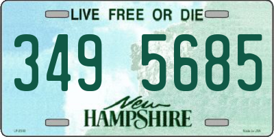 NH license plate 3495685