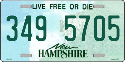 NH license plate 3495705