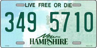 NH license plate 3495710