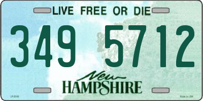 NH license plate 3495712