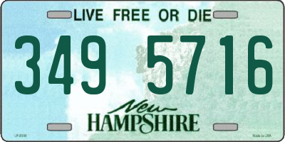 NH license plate 3495716