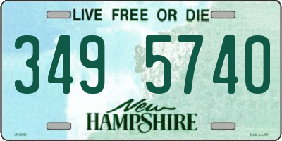 NH license plate 3495740