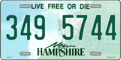 NH license plate 3495744