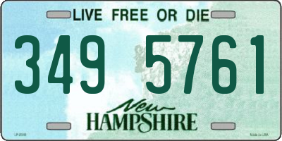 NH license plate 3495761