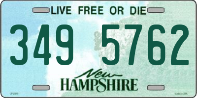 NH license plate 3495762
