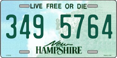 NH license plate 3495764