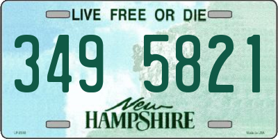 NH license plate 3495821