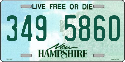 NH license plate 3495860