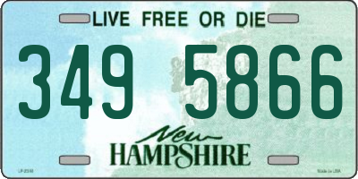 NH license plate 3495866