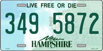 NH license plate 3495872