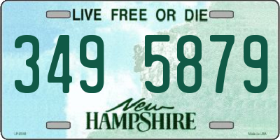 NH license plate 3495879