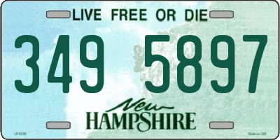 NH license plate 3495897