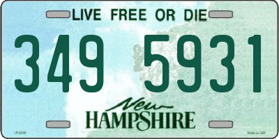 NH license plate 3495931