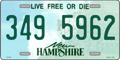 NH license plate 3495962