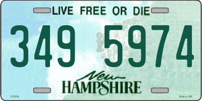NH license plate 3495974