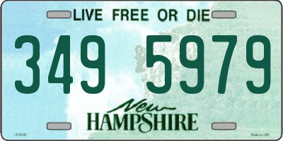 NH license plate 3495979