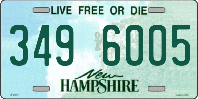 NH license plate 3496005
