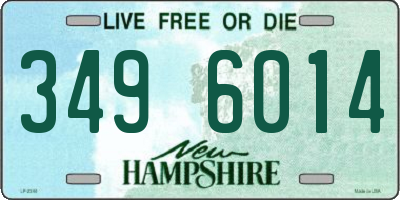 NH license plate 3496014