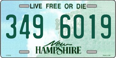 NH license plate 3496019