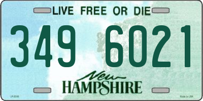 NH license plate 3496021