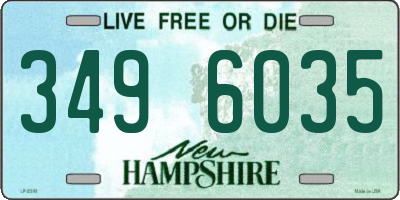 NH license plate 3496035