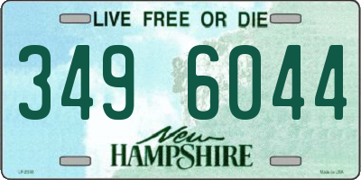 NH license plate 3496044