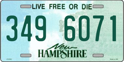 NH license plate 3496071