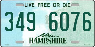 NH license plate 3496076