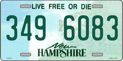 NH license plate 3496083