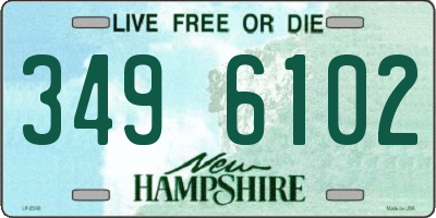 NH license plate 3496102
