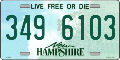 NH license plate 3496103