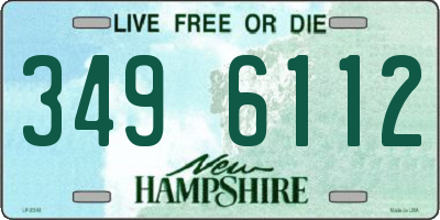 NH license plate 3496112