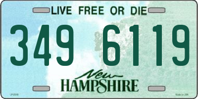 NH license plate 3496119