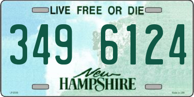 NH license plate 3496124