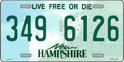 NH license plate 3496126