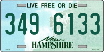 NH license plate 3496133
