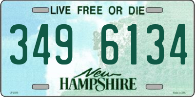 NH license plate 3496134